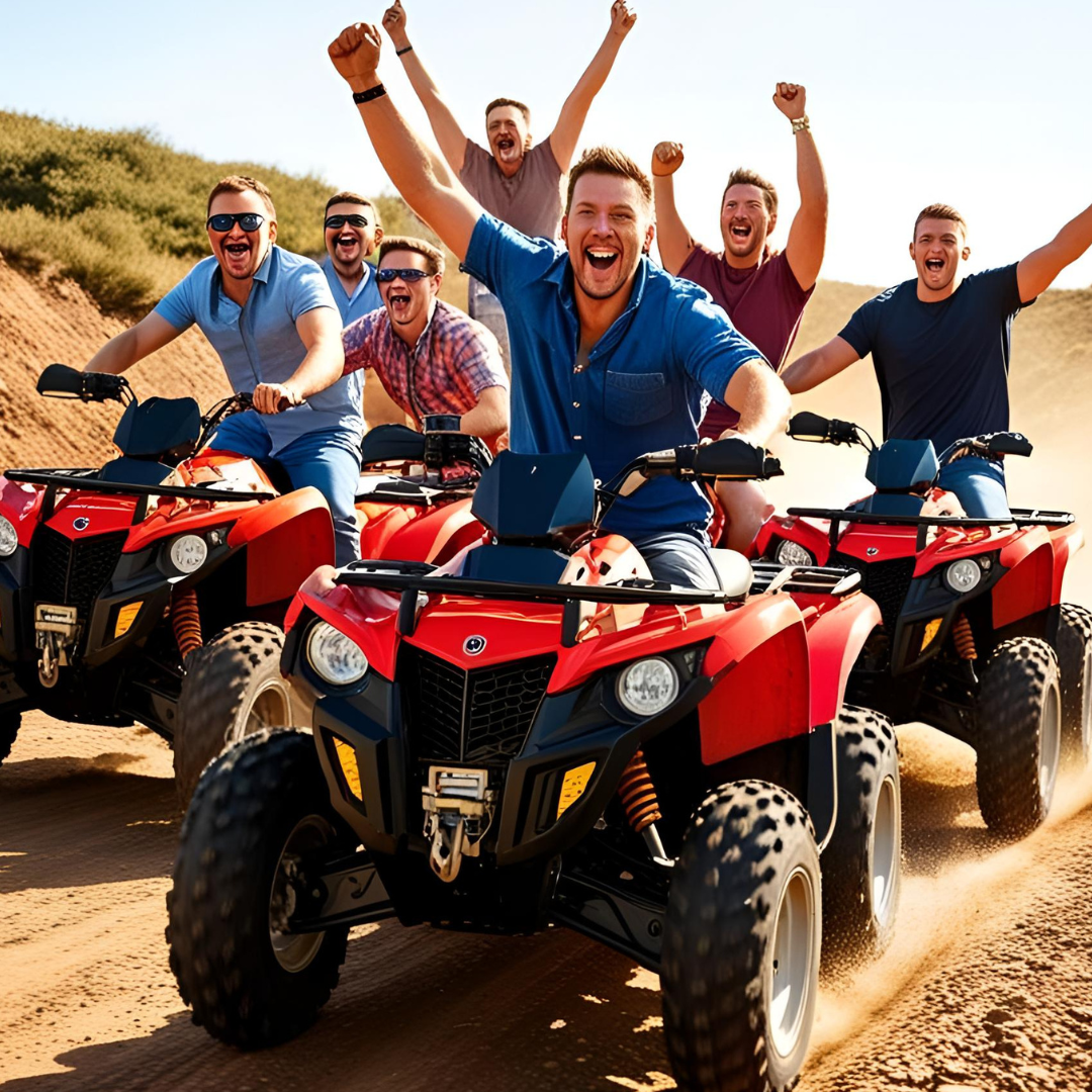 randonnée en quad pour EVJG près de toulon