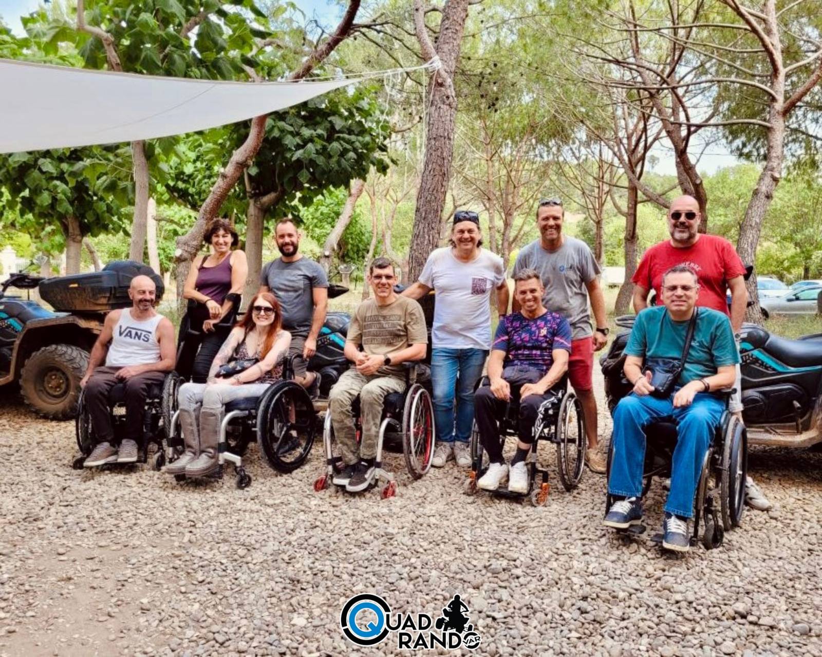 Randonnée quad pour personnes handicapées moteur à Marseille