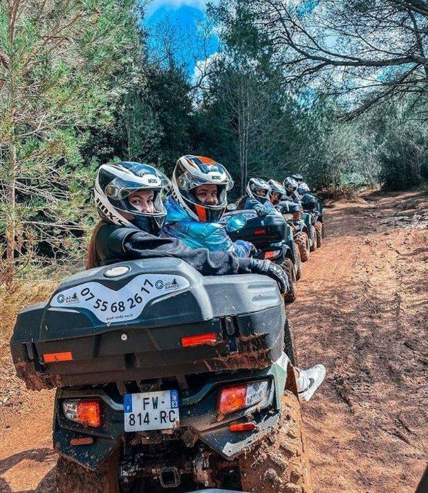 Randonnée quad en famille près de Six-Fours