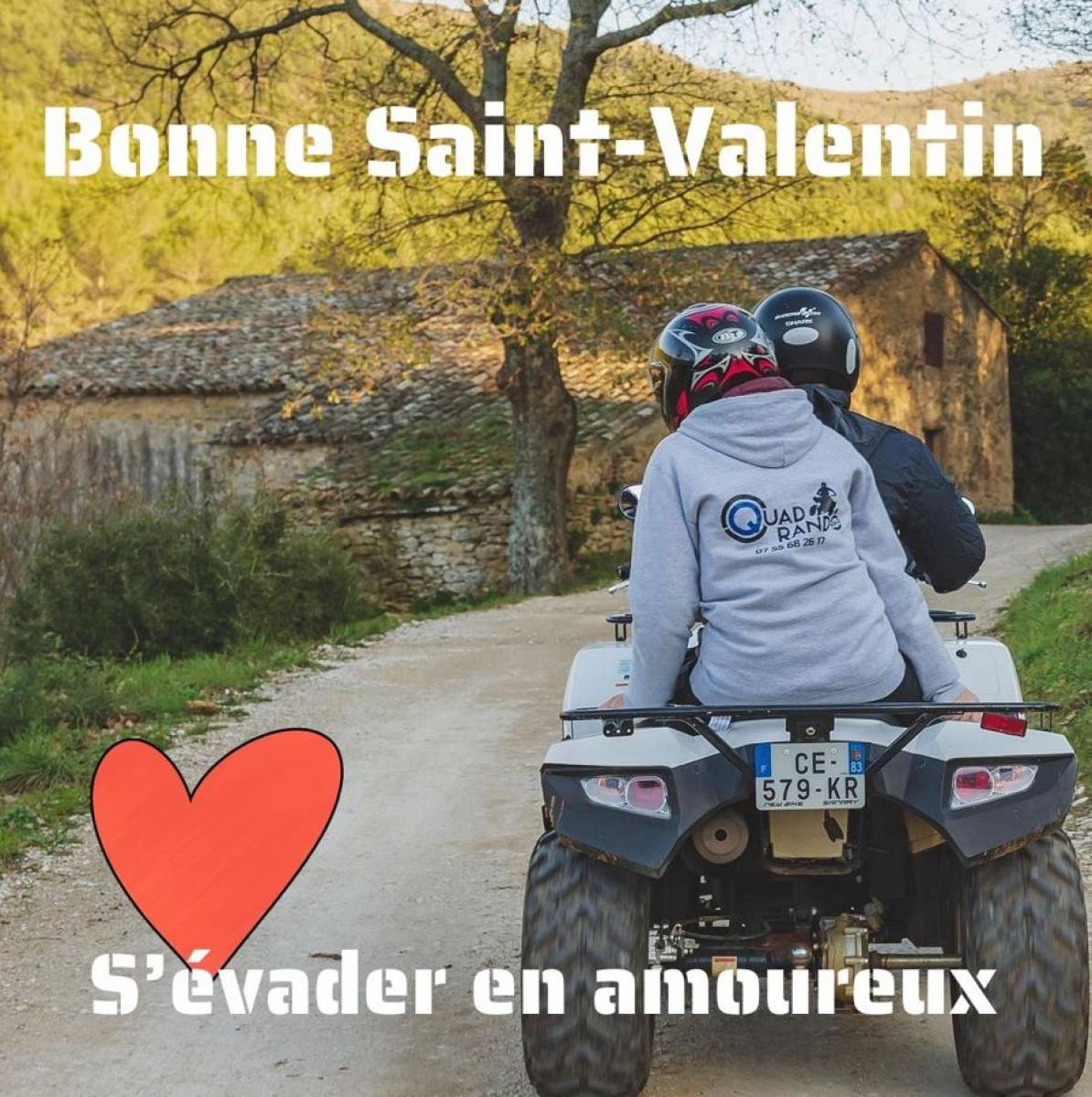Faire une randonnée en quad pour la Saint-Valentin à Bandol